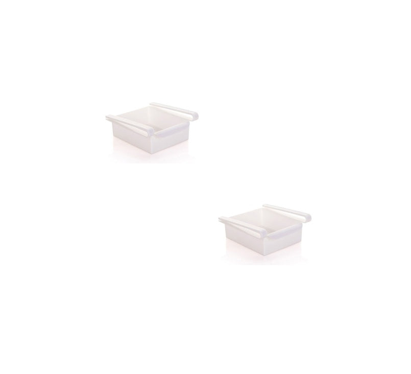 Hanging Plastic Refrigerator Shelf Storage Rack