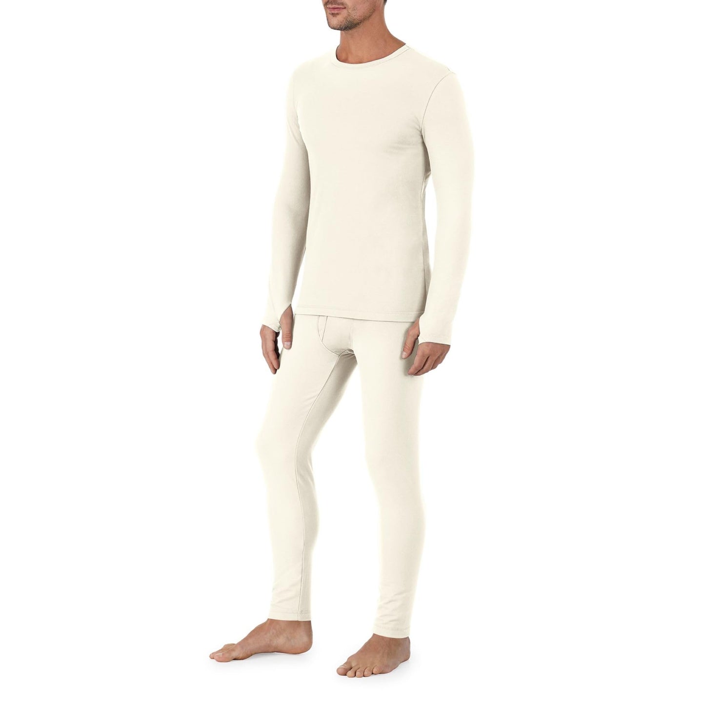 Cuddl Duds Thermal Underwear Shirt and Leggings Set for Men - Heavyweight Fleece Lined Long Johns - Winter Clothes Base Layer