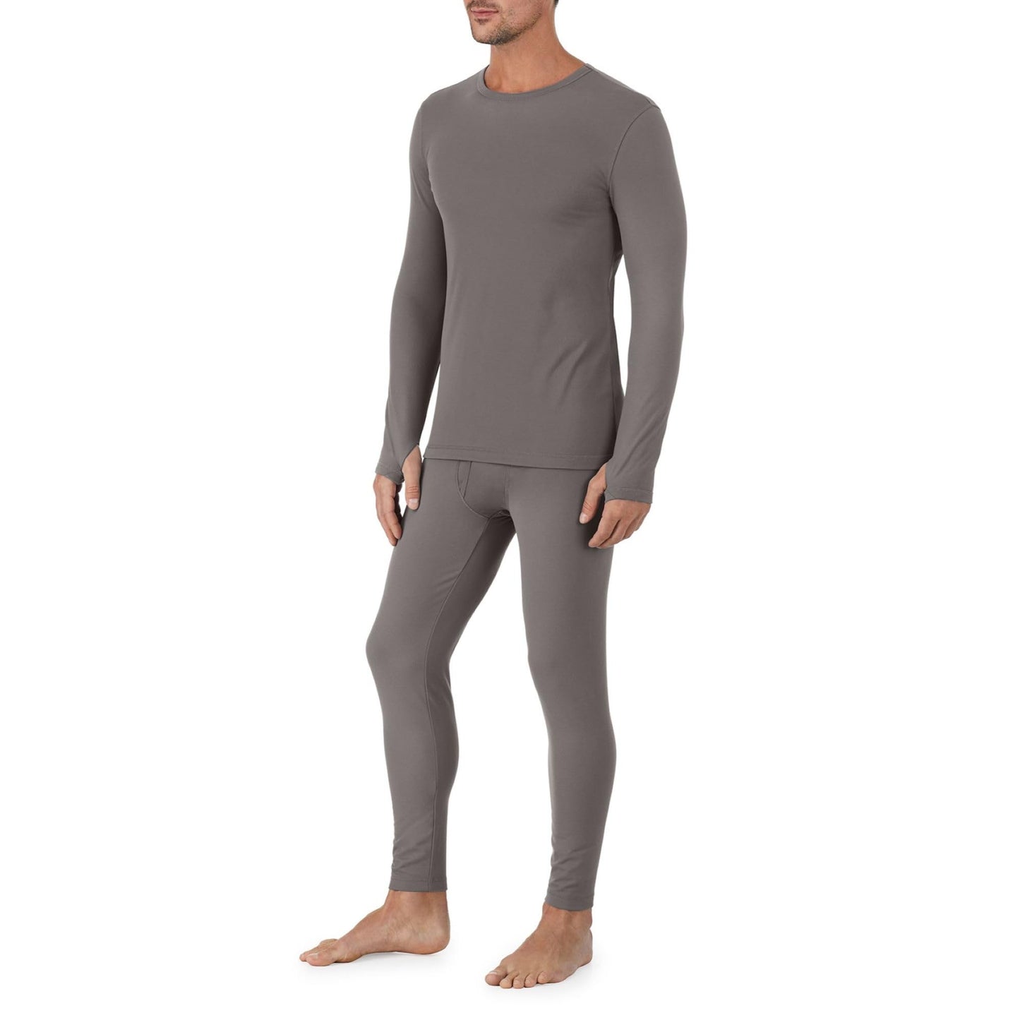 Cuddl Duds Thermal Underwear Shirt and Leggings Set for Men - Heavyweight Fleece Lined Long Johns - Winter Clothes Base Layer