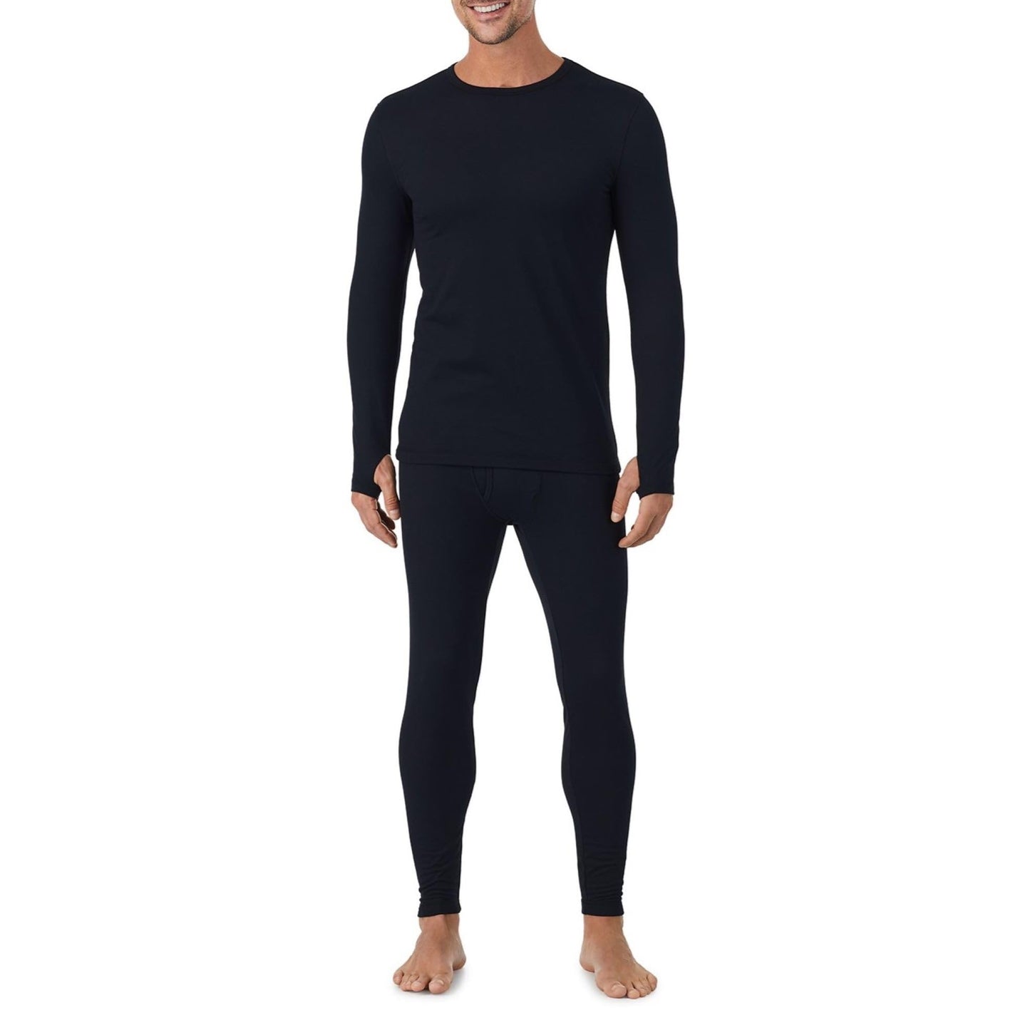 Cuddl Duds Thermal Underwear Shirt and Leggings Set for Men - Heavyweight Fleece Lined Long Johns - Winter Clothes Base Layer