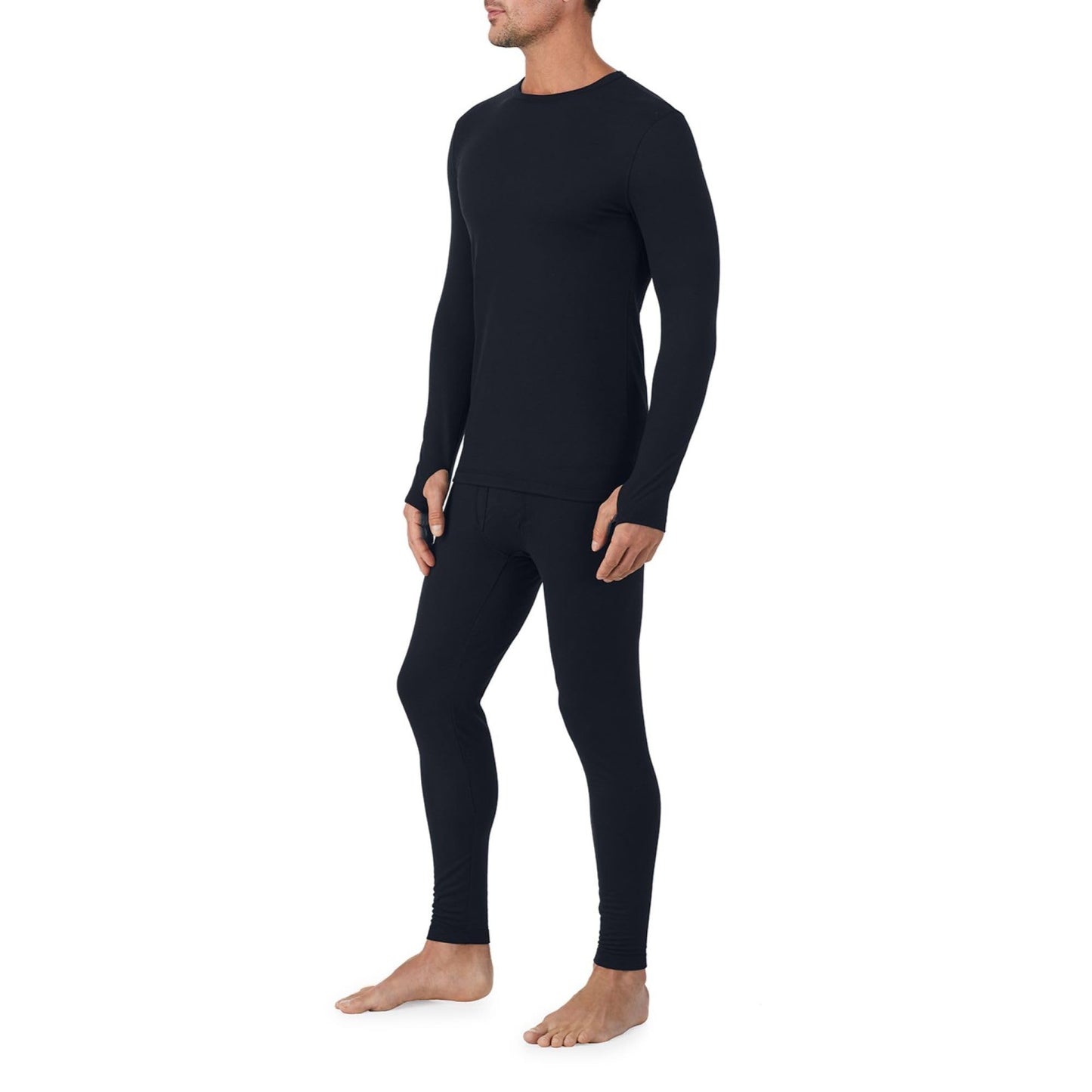 Cuddl Duds Thermal Underwear Shirt and Leggings Set for Men - Heavyweight Fleece Lined Long Johns - Winter Clothes Base Layer