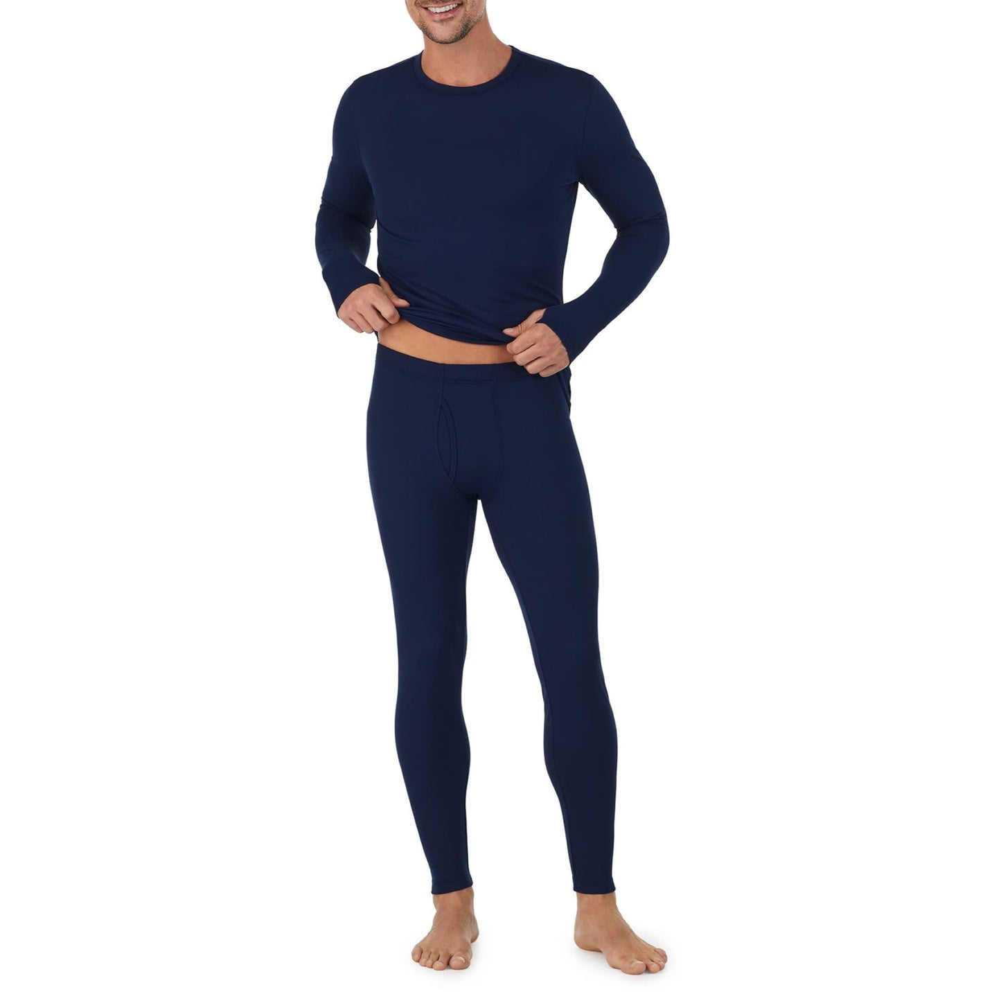 Cuddl Duds Thermal Underwear Shirt and Leggings Set for Men - Heavyweight Fleece Lined Long Johns - Winter Clothes Base Layer