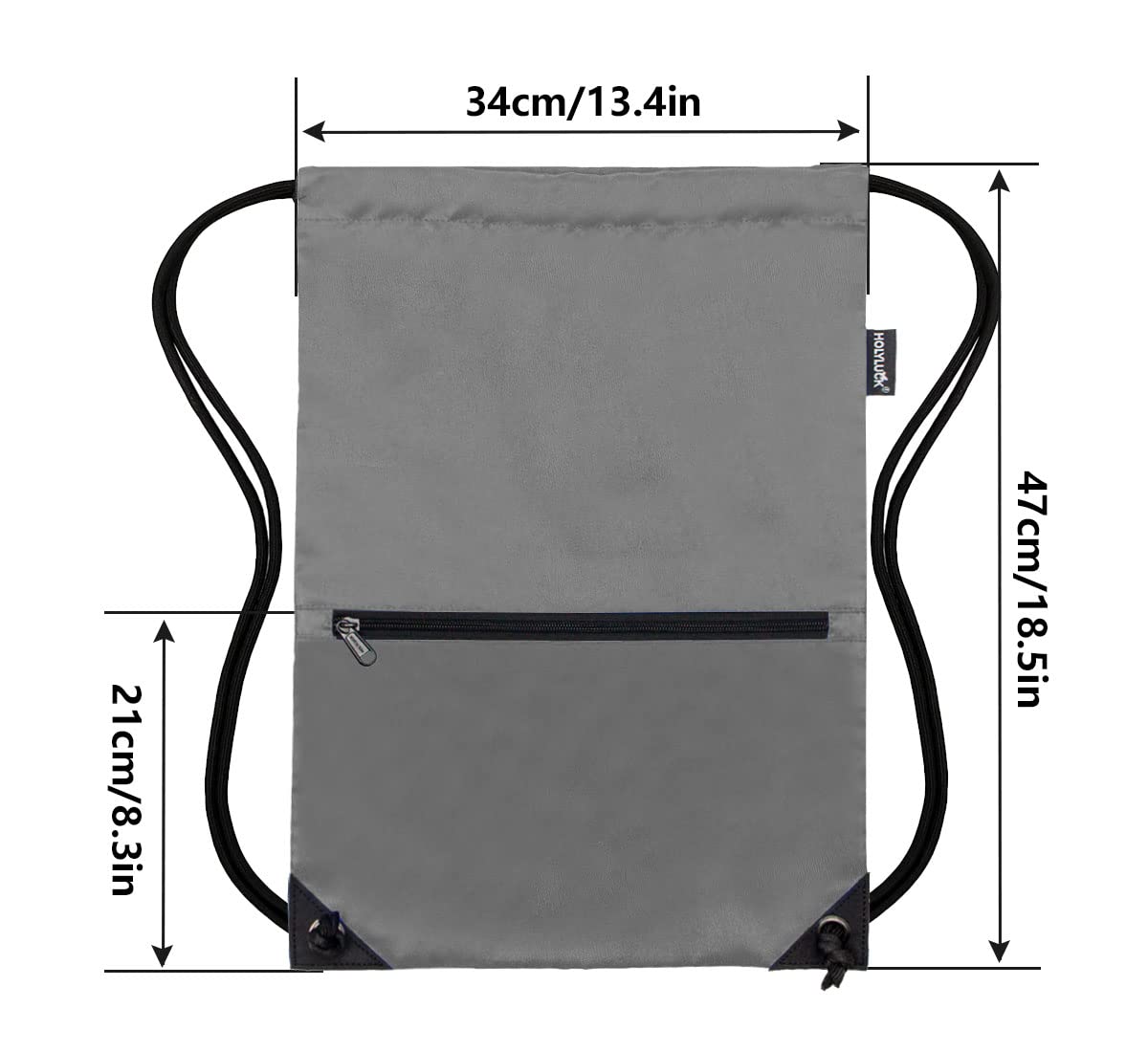 HOLYLUCK Drawstring Backpack Bag Sport Gym Sackpack
