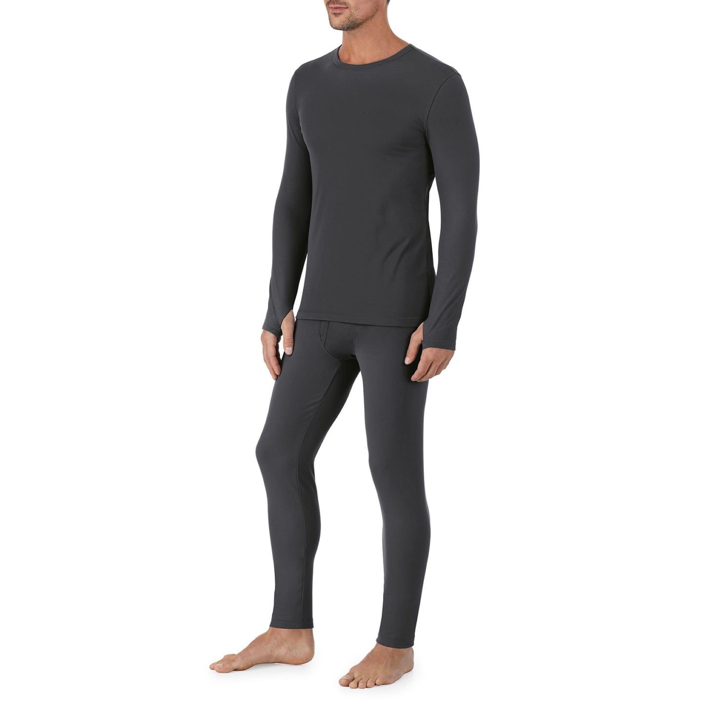 Cuddl Duds Thermal Underwear Shirt and Leggings Set for Men - Heavyweight Fleece Lined Long Johns - Winter Clothes Base Layer