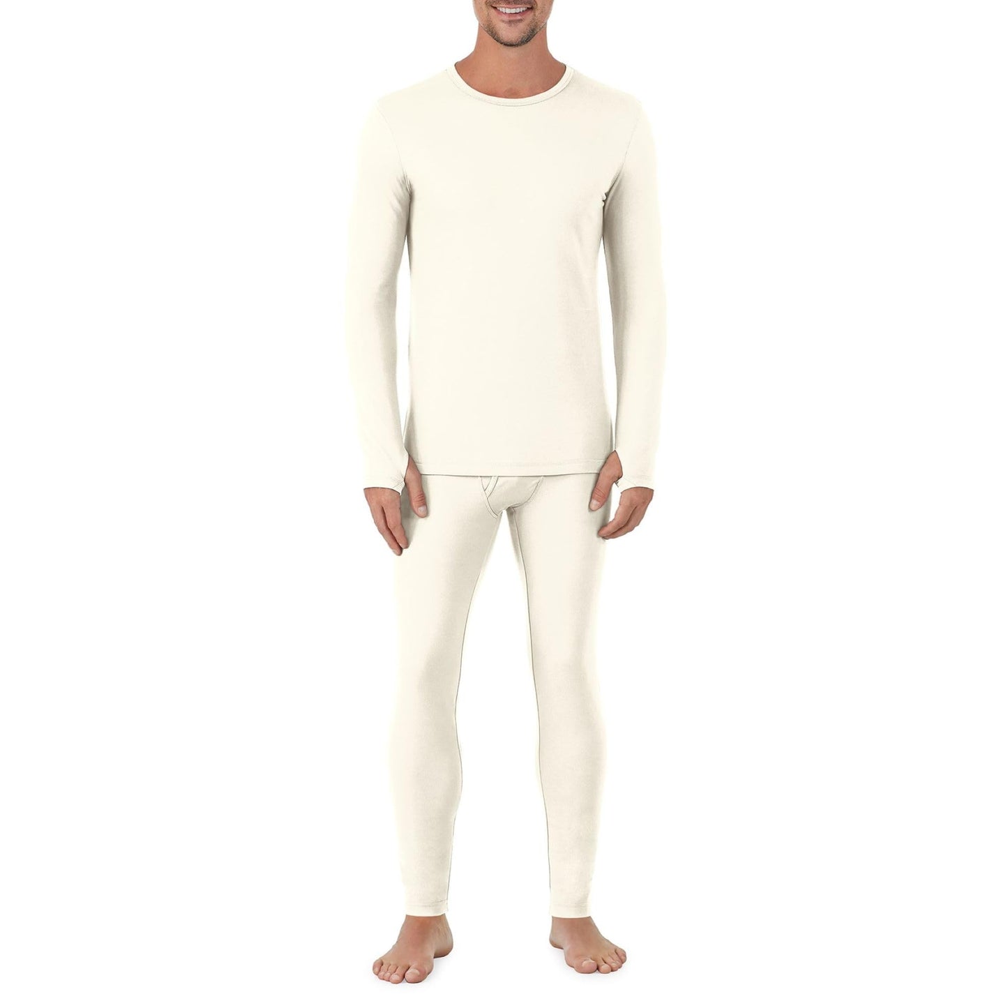 Cuddl Duds Thermal Underwear Shirt and Leggings Set for Men - Heavyweight Fleece Lined Long Johns - Winter Clothes Base Layer