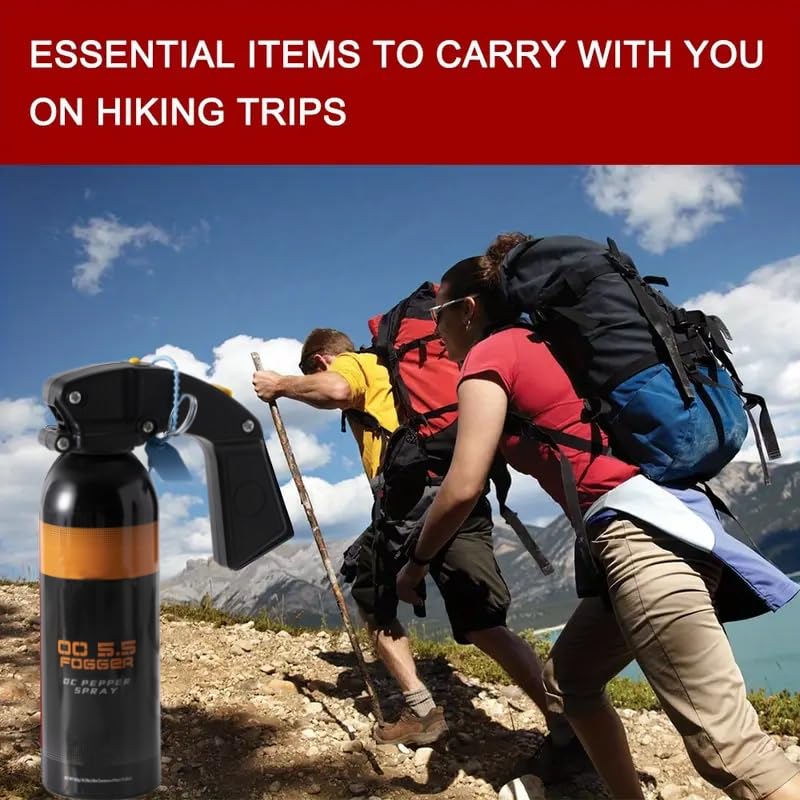 High Volume Pepper Spray for Hiking - Maximum Strength, Powerful Protection for Camping & Outdoor Activities