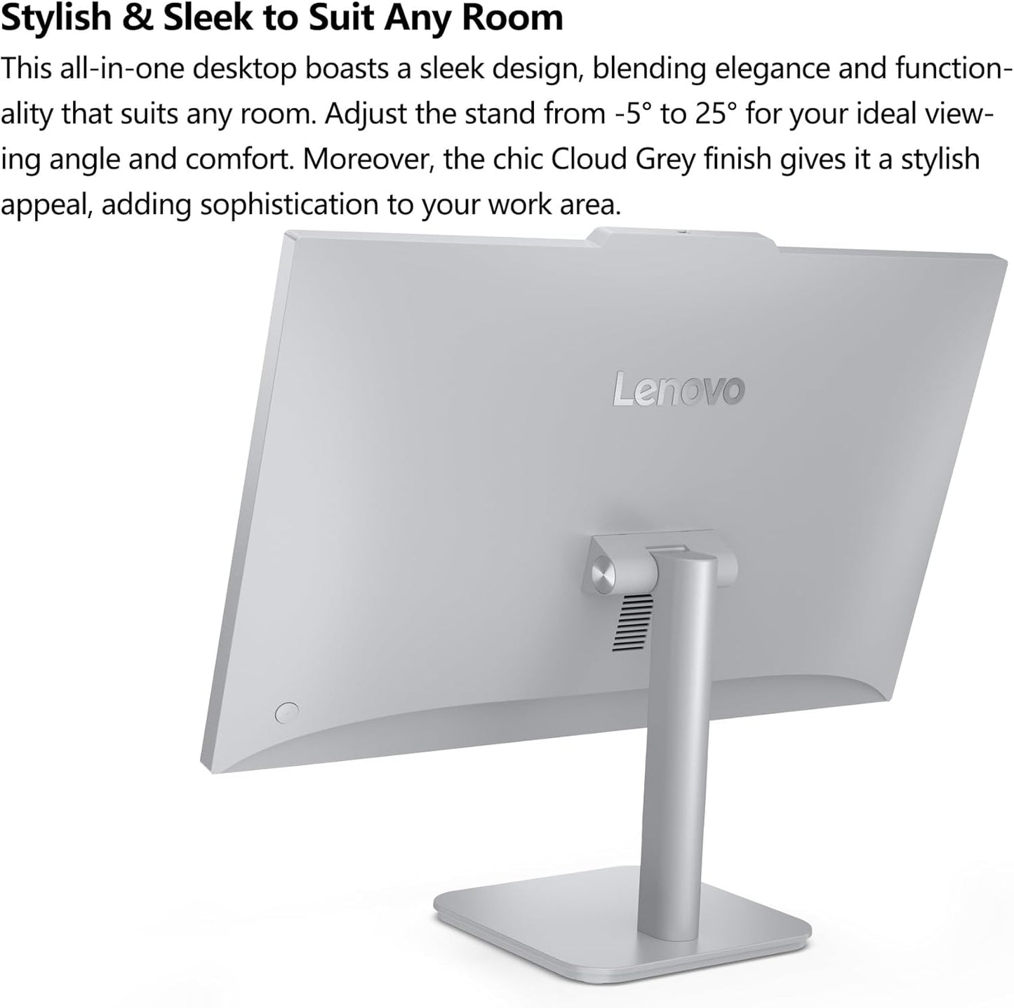 Lenovo 24 All-in-One Desktop Computer for Home Office, 32GB DDR4 RAM, 1TB PCIe SSD, Intel Processor 8-Core (Beat i5-1140G7), 23.8" FHD AIO, WiFi 6, Bluetooth, RJ-45, HDMI, Windows 11 Pro, AZ-XUT