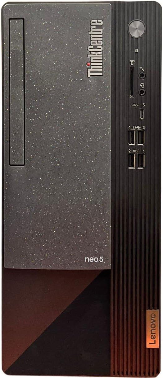 Lenovo ThinkCentre Neo 50T Gen 3 Tower Computer - Intel i7-12700K, 32GB Ram, 1TB NVMe SSD, DisplayPort, HDMI, VGA, DVD-RW, USB Type-C, Card Reader, Wi-Fi, Bluetooth - Windows 11 Pro, Black Desktop
