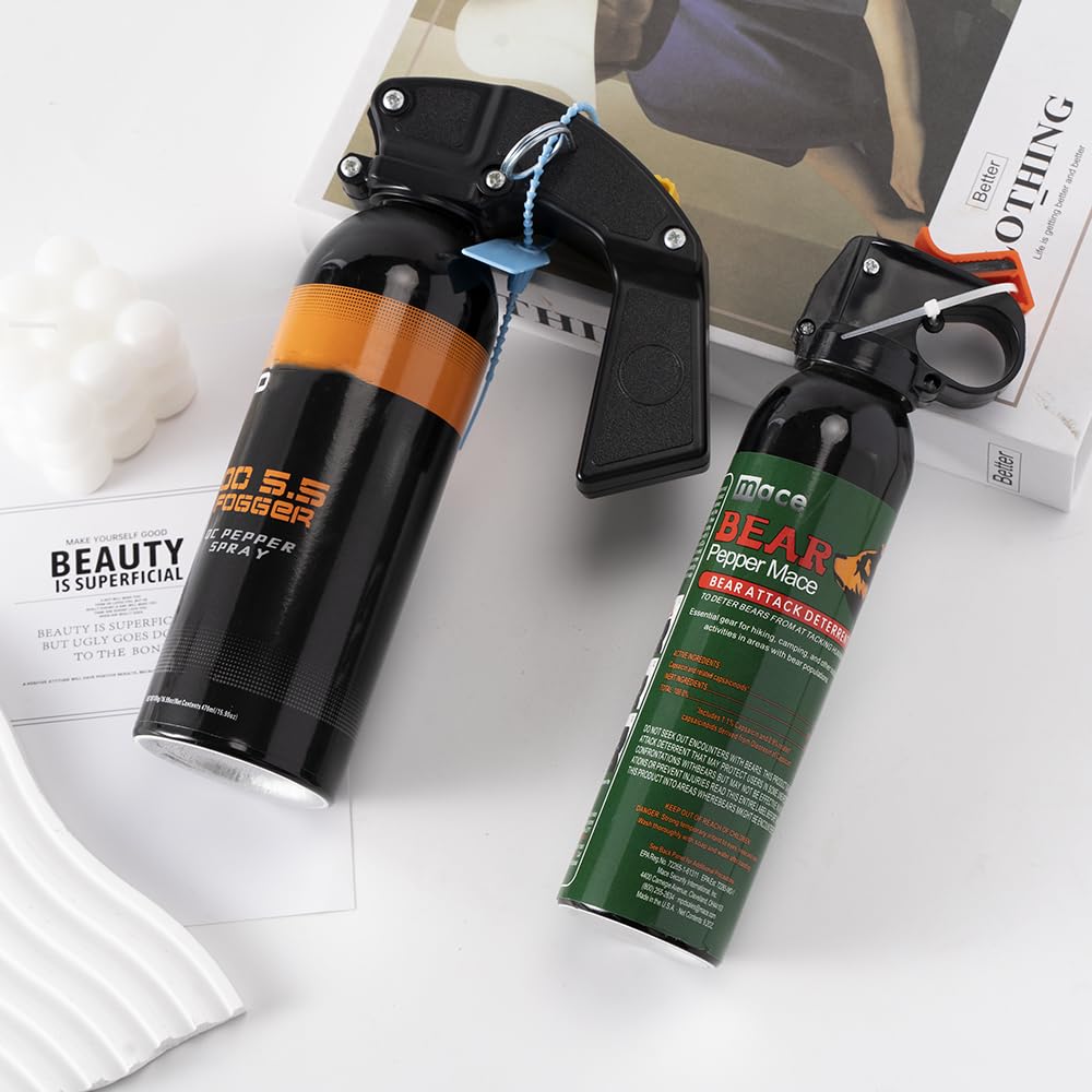 High Volume Pepper Spray for Hiking - Maximum Strength, Powerful Protection for Camping & Outdoor Activities