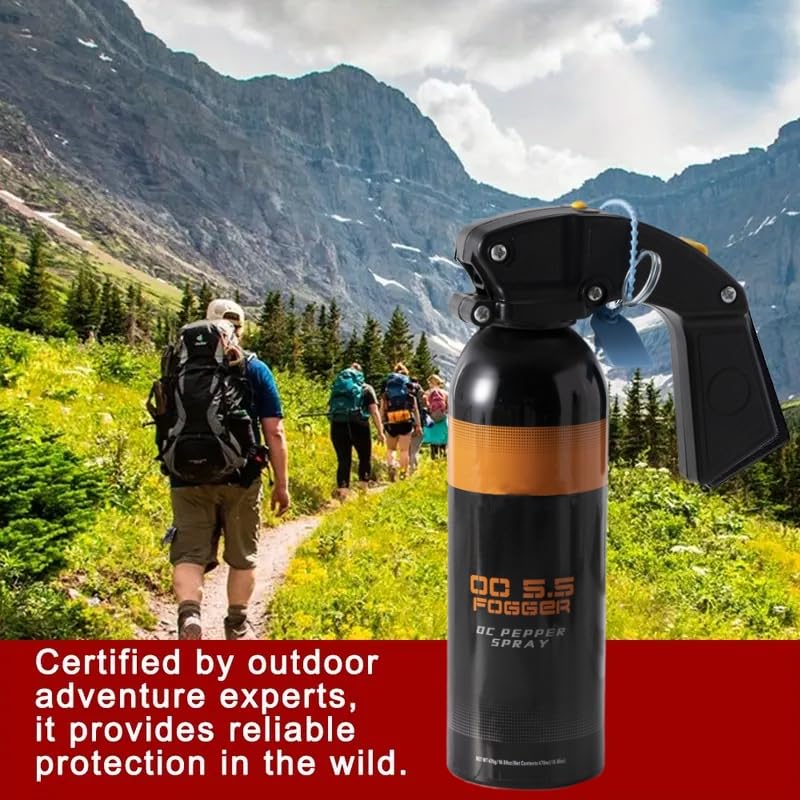 High Volume Pepper Spray for Hiking - Maximum Strength, Powerful Protection for Camping & Outdoor Activities