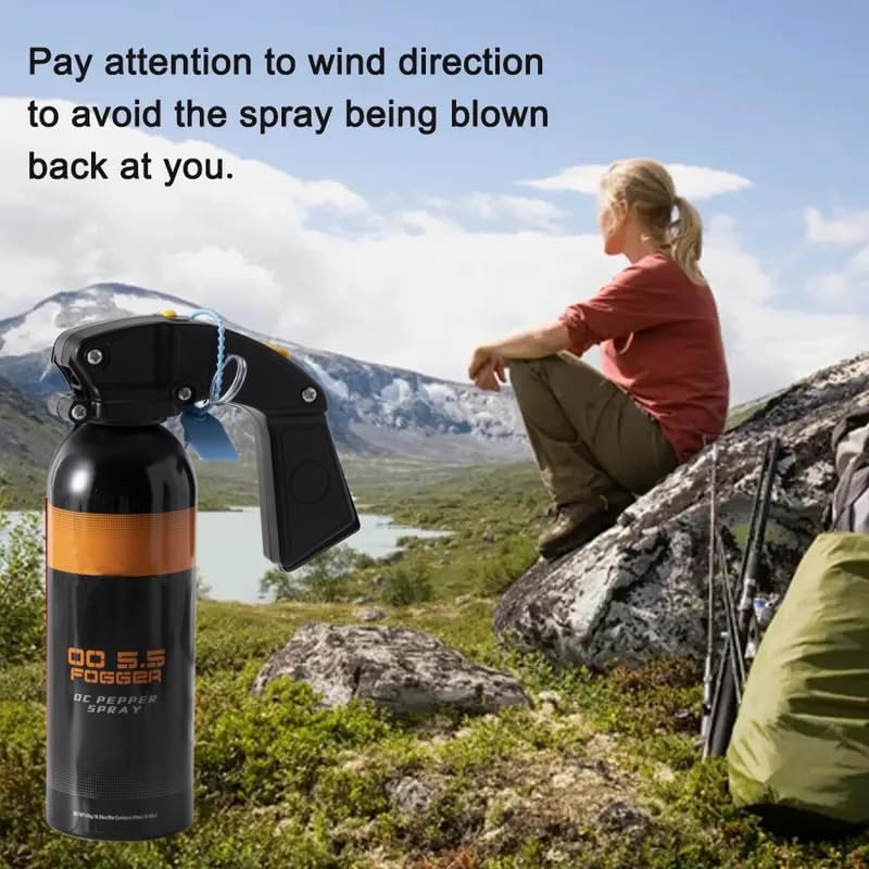 High Volume Pepper Spray for Hiking - Maximum Strength, Powerful Protection for Camping & Outdoor Activities
