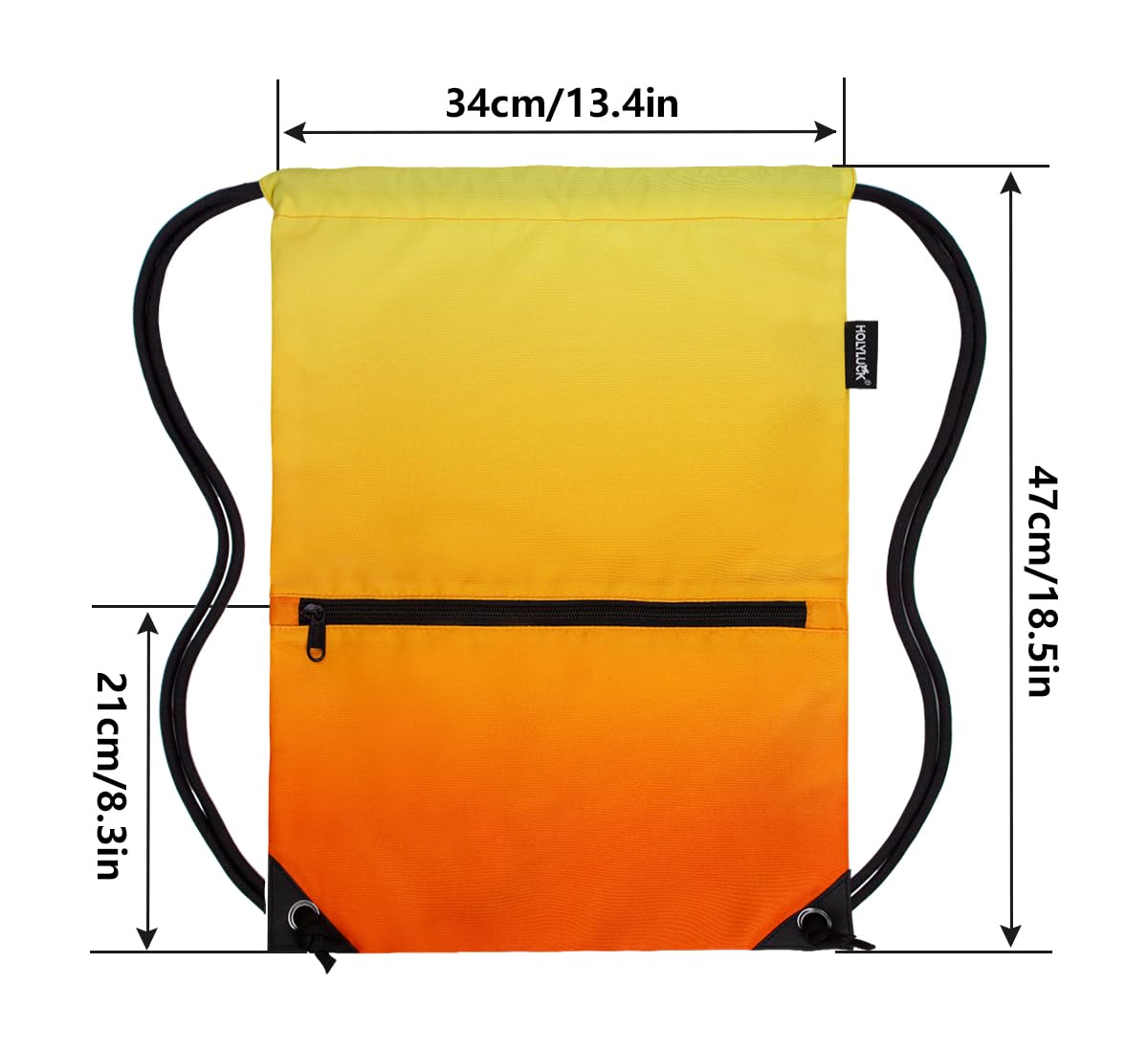HOLYLUCK Drawstring Backpack Bag Sport Gym Sackpack