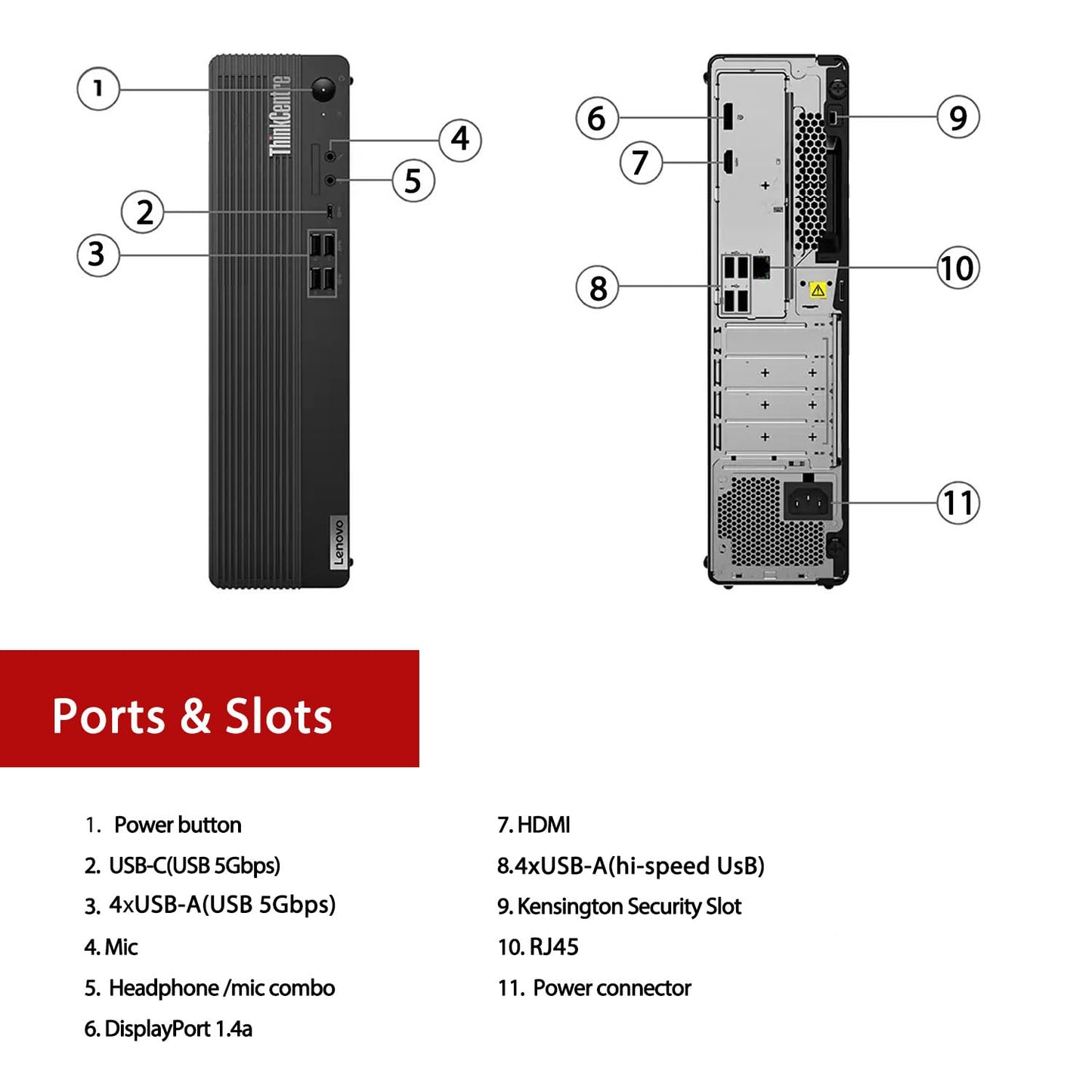Lenovo ThinkCentre M70s Small Form Factor Business Desktop, 14th Gen Intel 10-Core i5-14400, 32GB DDR5 RAM, 1TB SSD, HDMI, DP, Wi-Fi 6, Windows 11 Pro, Bundle with Adata UC310 64GB USB Flash Drive