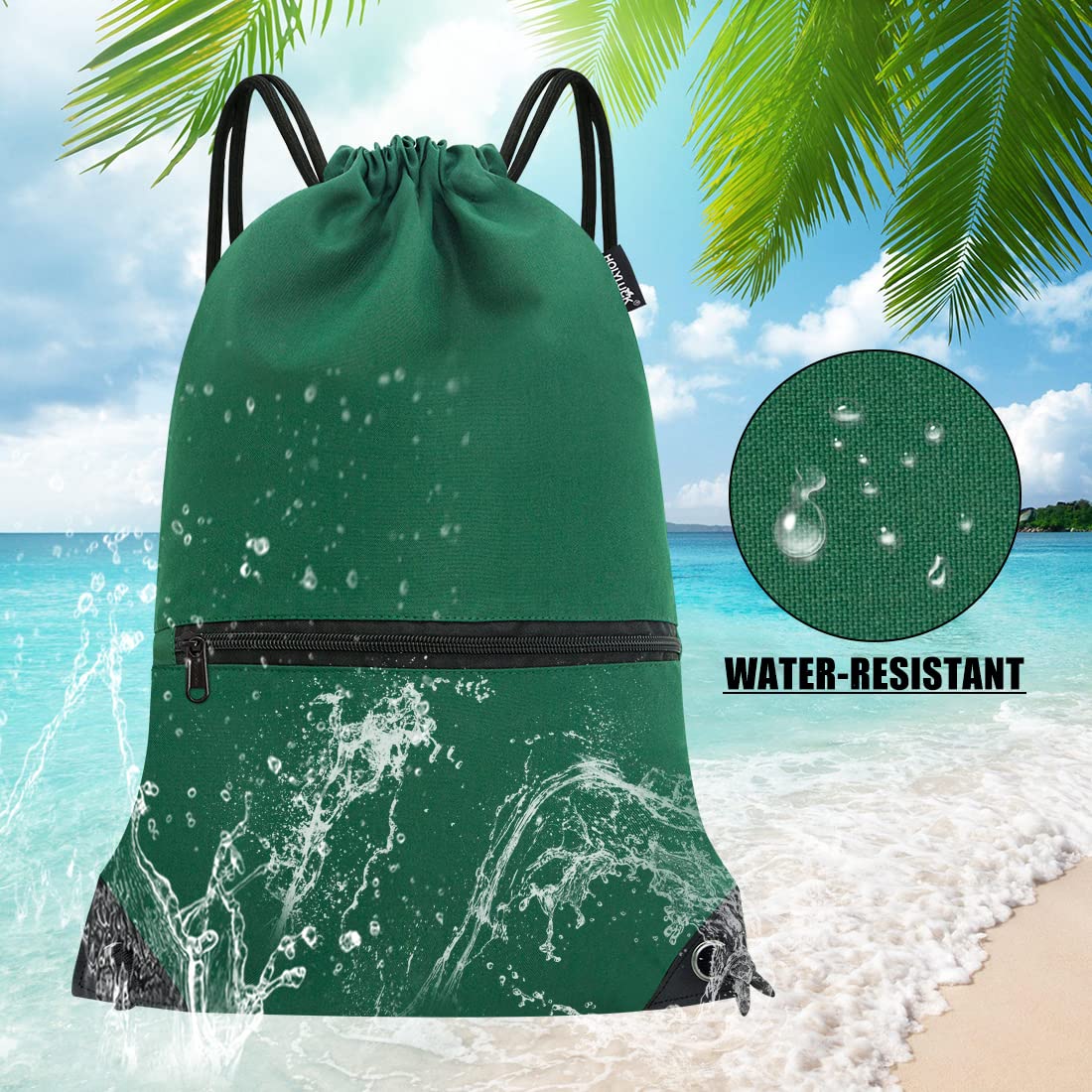 HOLYLUCK Drawstring Backpack Bag Sport Gym Sackpack