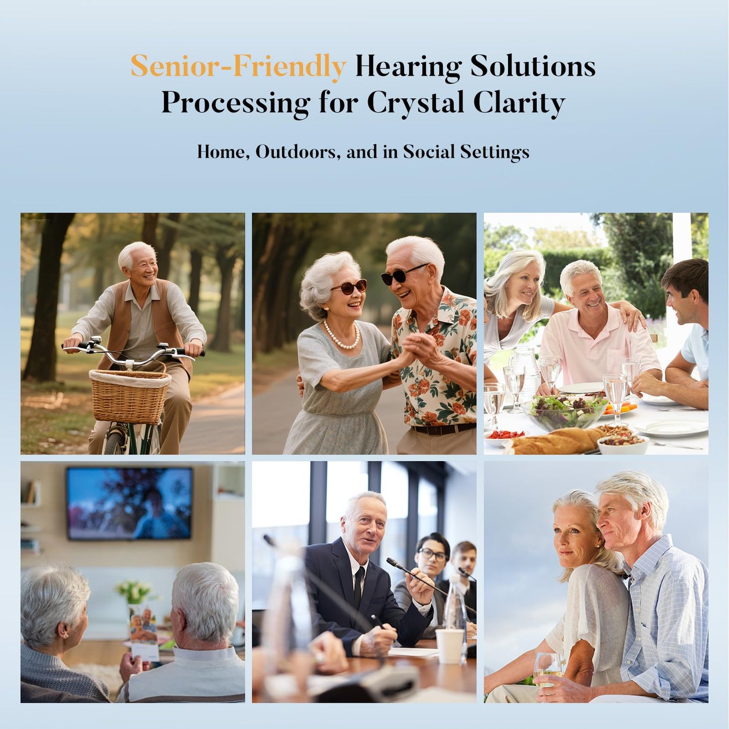 Rechargeable Hearing Aids for Seniors - Compact In-the-Ear Hearing Amplifiers with Adaptive Noise Reduction & Easy Controls | Long-Lasting Battery Discreet Invisible Design for Adults & Elderly