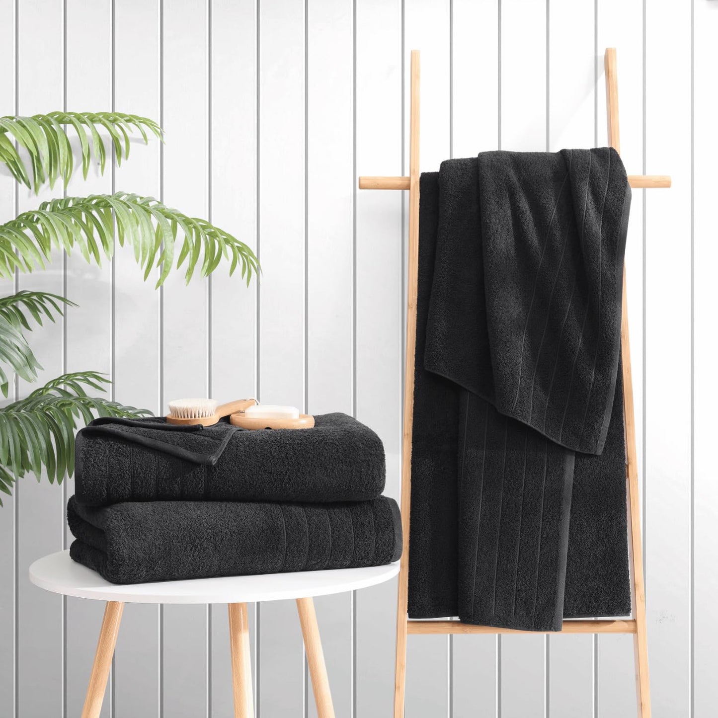 Casa Platino 100% Cotton 2 Pack Bath Towels (30"x60") - Ring Spun Cotton - Large Towels for Bathroom - Quick Drying, Highly Soft & Absorbent Shower Towel Set - Hotel & Spa Quality - White Towel Set