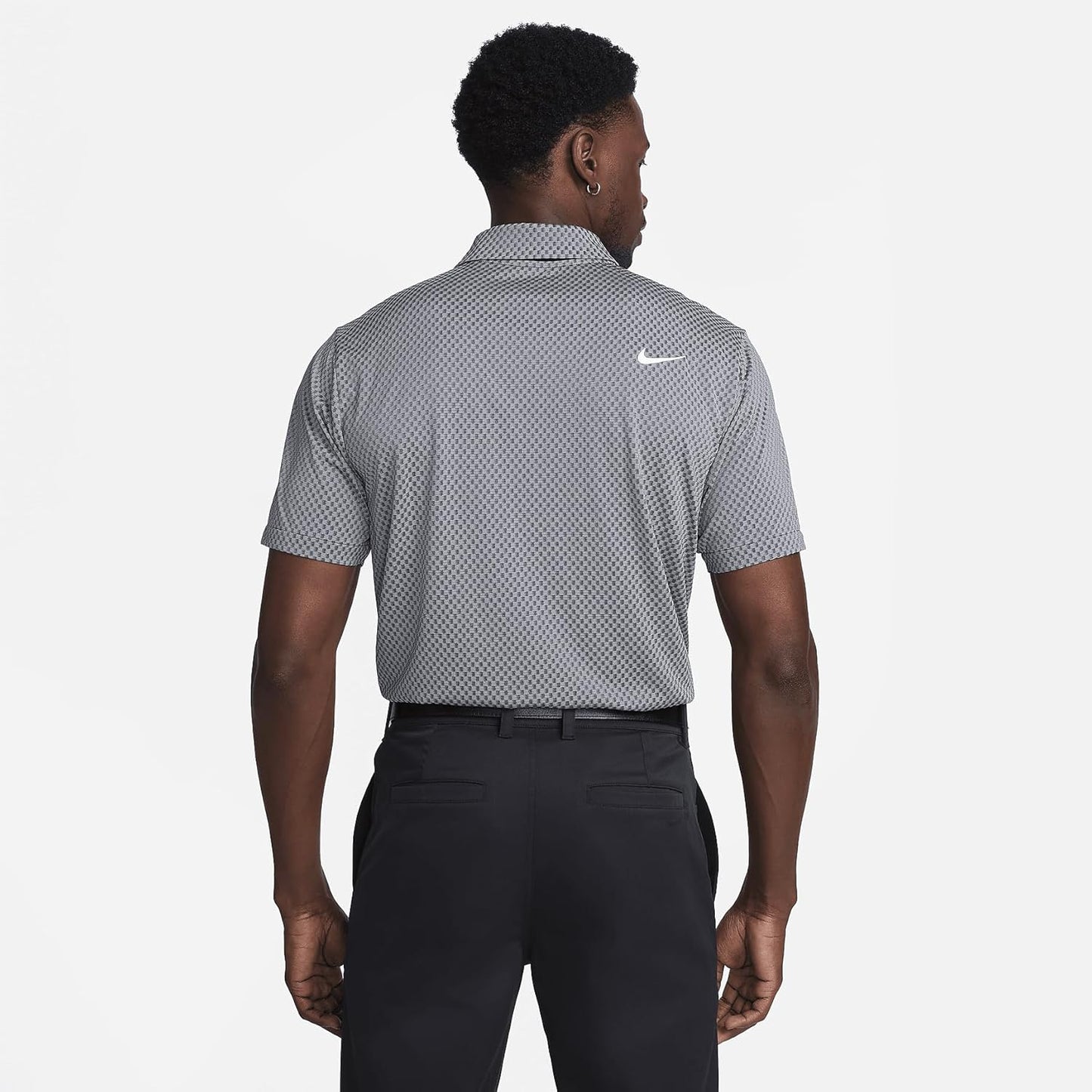 Nike Tour Men's Dri-FIT Golf Polo (Black/Dark Smoke Grey/Light Smoke Grey/White, FD5741-010) Size Large