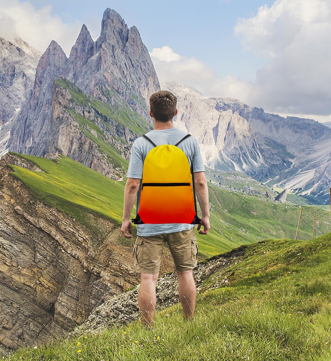 HOLYLUCK Drawstring Backpack Bag Sport Gym Sackpack