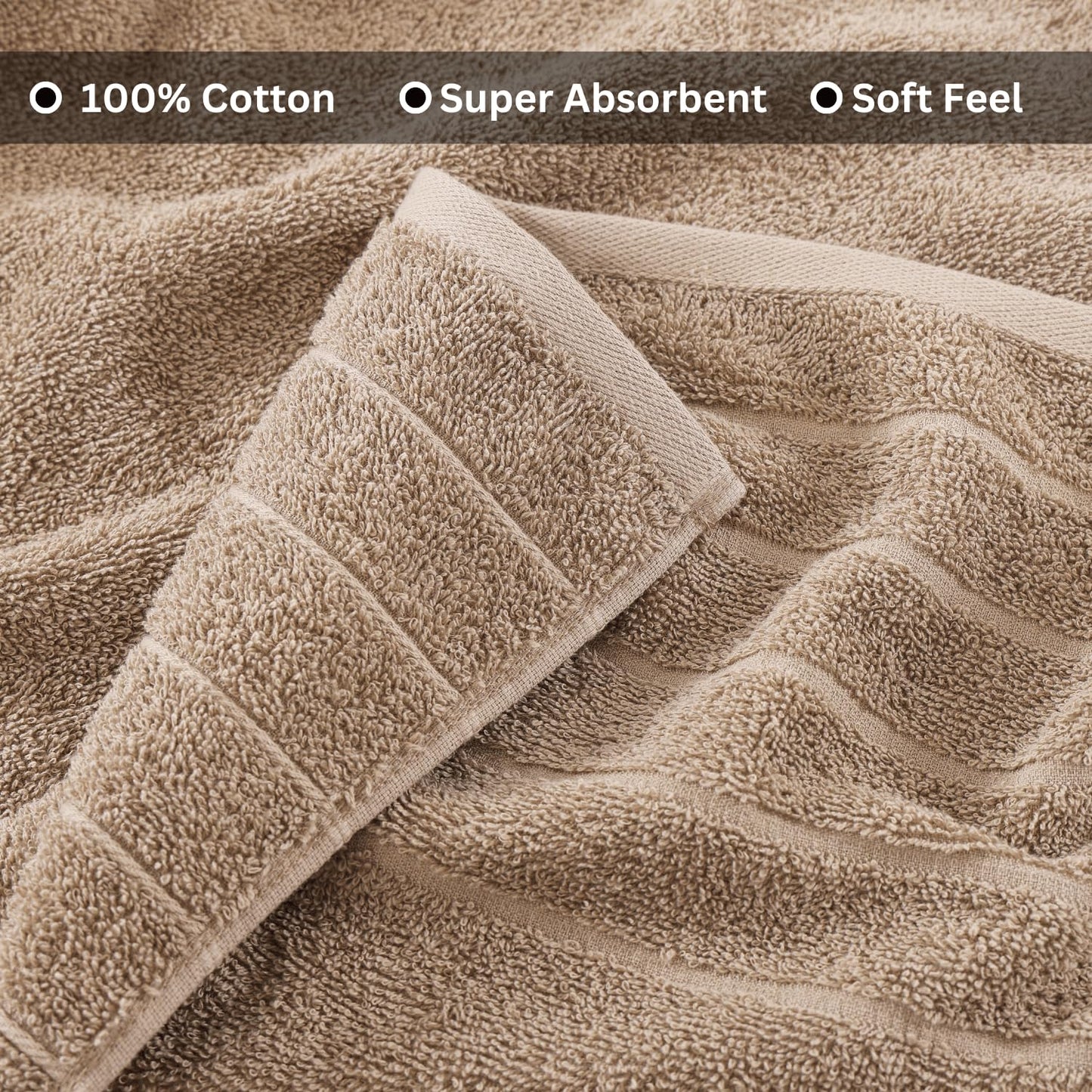 Casa Platino 100% Cotton 2 Pack Bath Towels (30"x60") - Ring Spun Cotton - Large Towels for Bathroom - Quick Drying, Highly Soft & Absorbent Shower Towel Set - Hotel & Spa Quality - White Towel Set