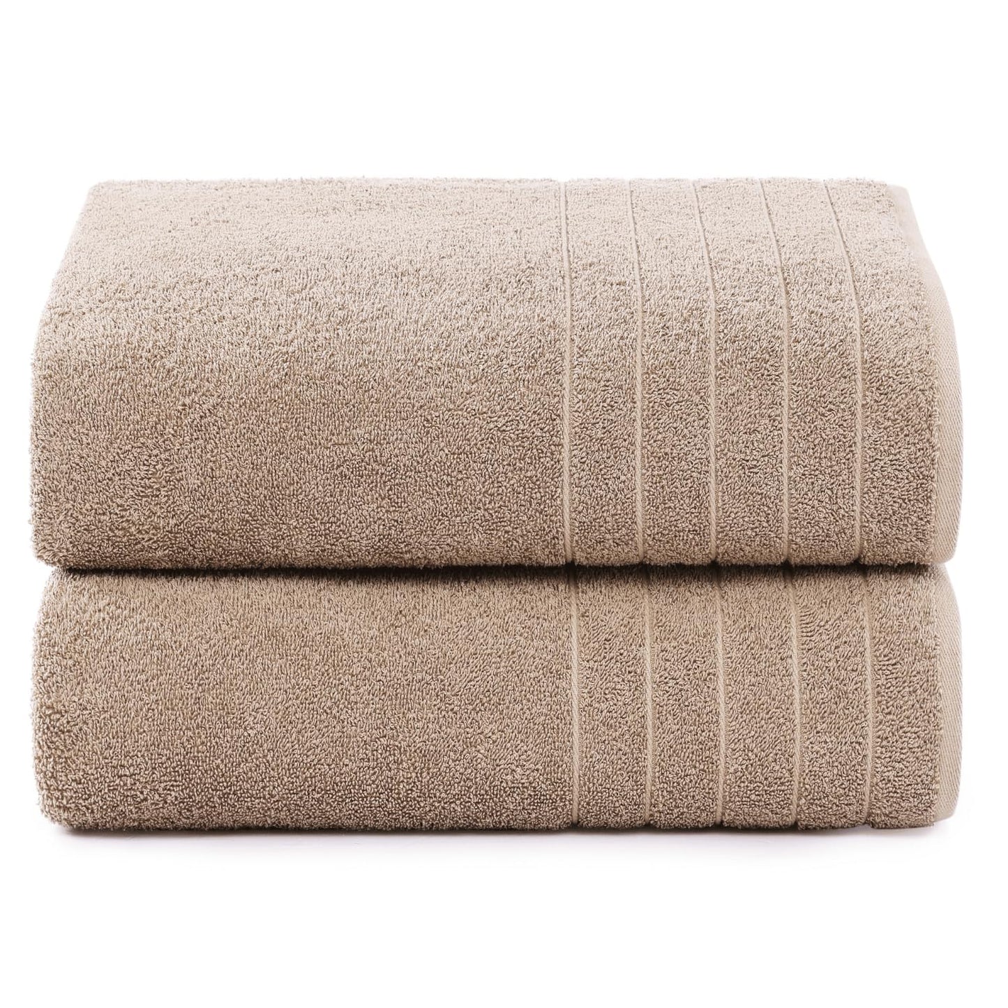 Casa Platino 100% Cotton 2 Pack Bath Towels (30"x60") - Ring Spun Cotton - Large Towels for Bathroom - Quick Drying, Highly Soft & Absorbent Shower Towel Set - Hotel & Spa Quality - White Towel Set