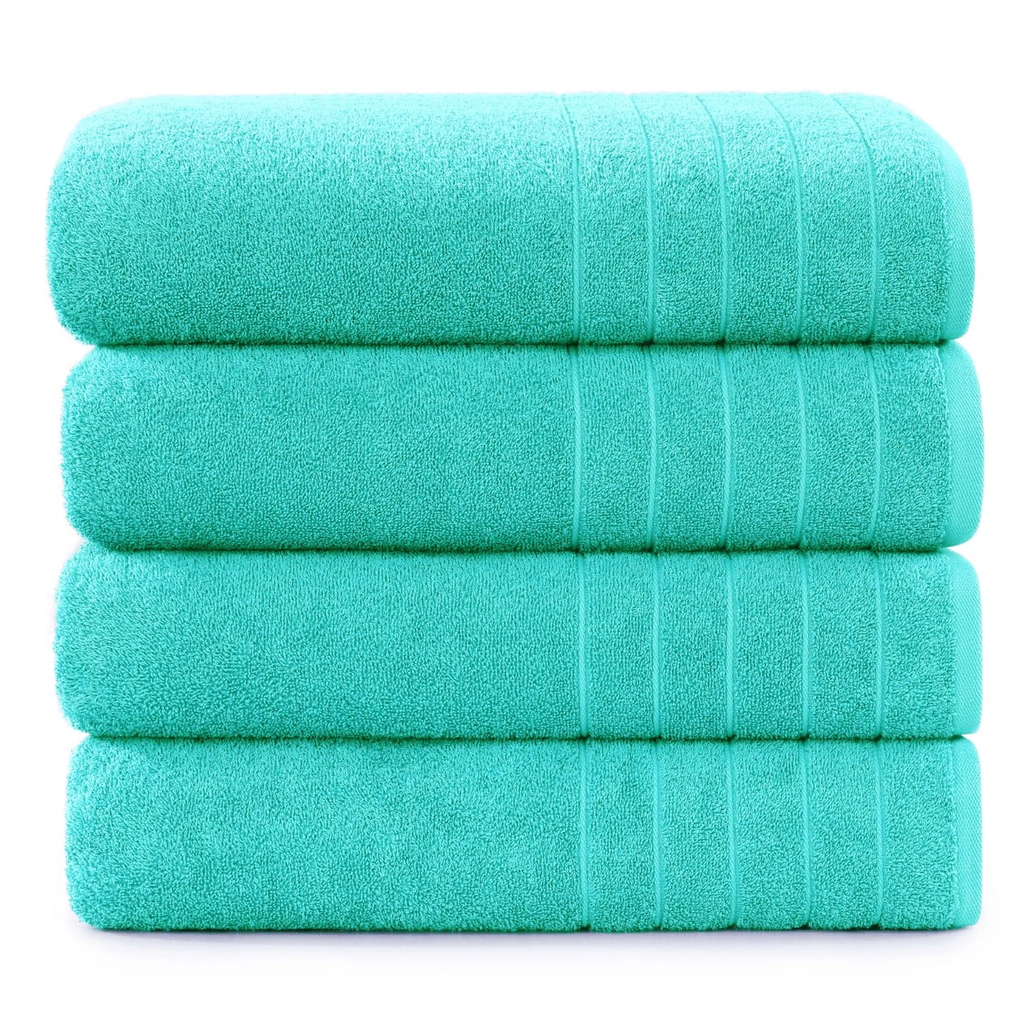 Casa Platino 100% Cotton 2 Pack Bath Towels (30"x60") - Ring Spun Cotton - Large Towels for Bathroom - Quick Drying, Highly Soft & Absorbent Shower Towel Set - Hotel & Spa Quality - White Towel Set