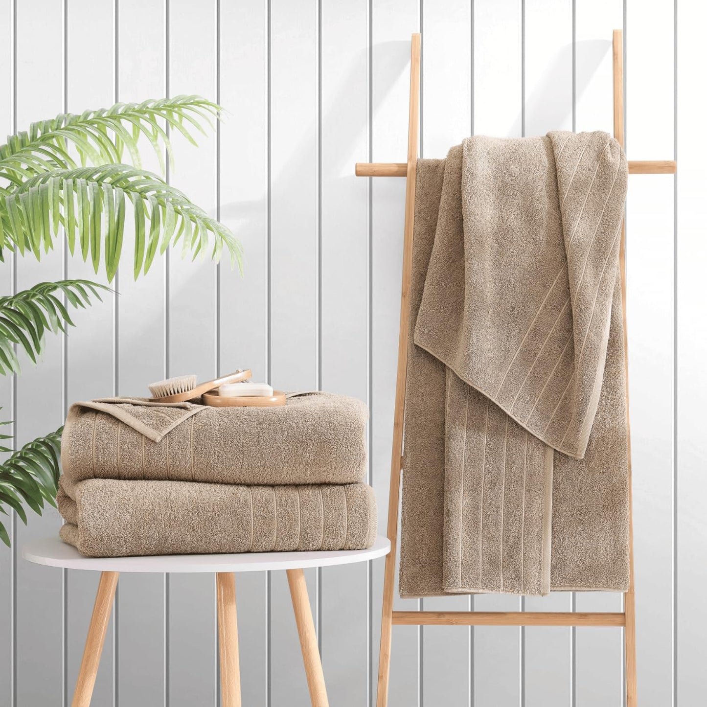 Casa Platino 100% Cotton 2 Pack Bath Towels (30"x60") - Ring Spun Cotton - Large Towels for Bathroom - Quick Drying, Highly Soft & Absorbent Shower Towel Set - Hotel & Spa Quality - White Towel Set