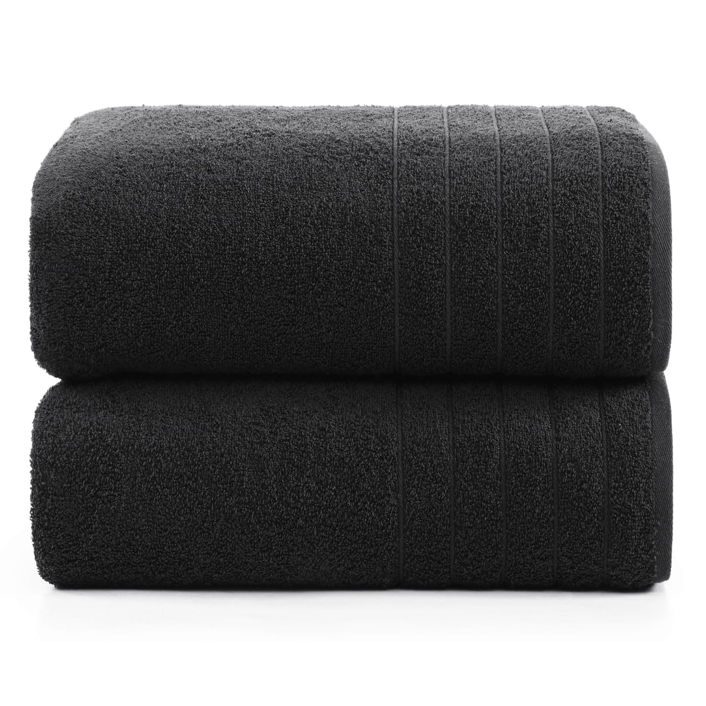 Casa Platino 100% Cotton 2 Pack Bath Towels (30"x60") - Ring Spun Cotton - Large Towels for Bathroom - Quick Drying, Highly Soft & Absorbent Shower Towel Set - Hotel & Spa Quality - White Towel Set