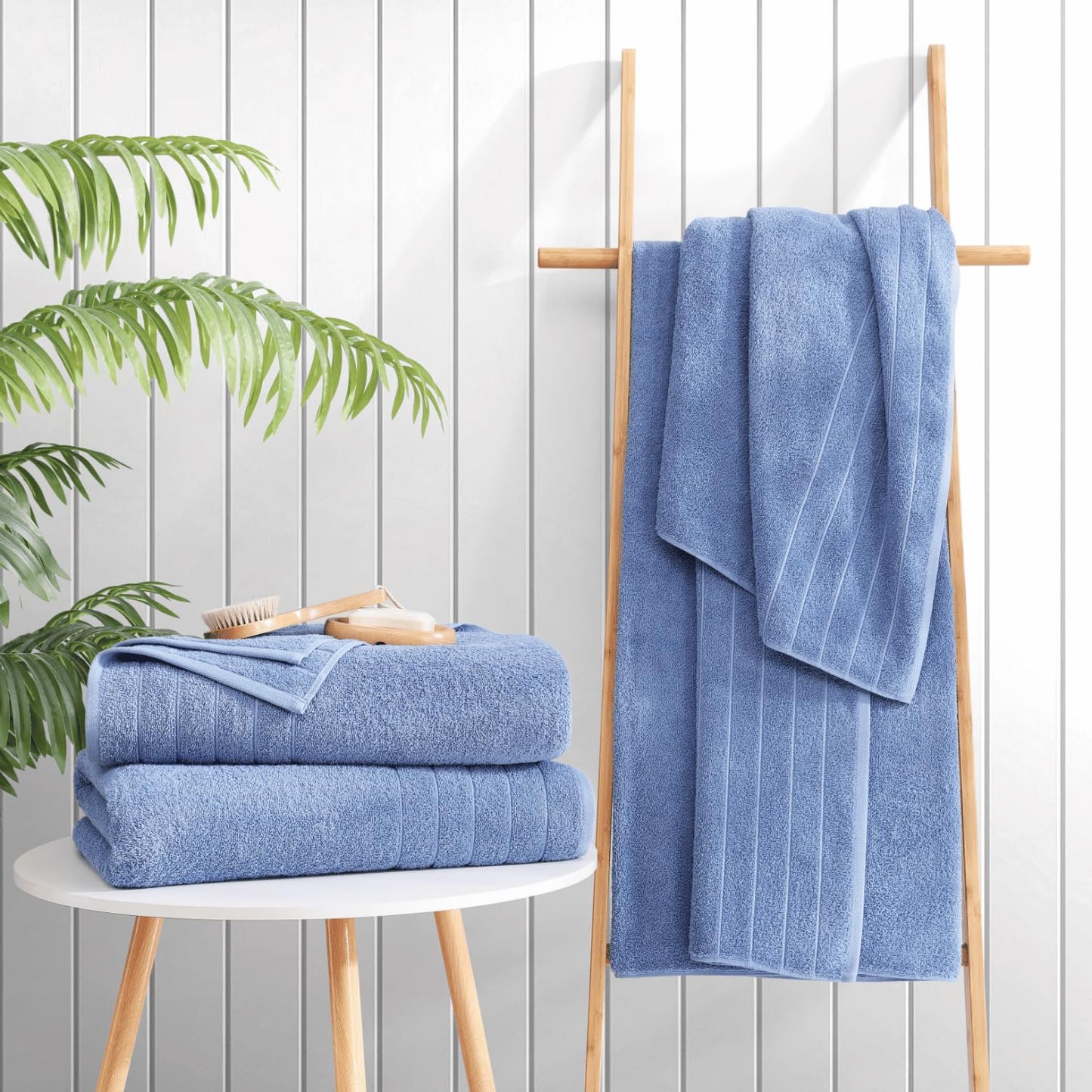 Casa Platino 100% Cotton 2 Pack Bath Towels (30"x60") - Ring Spun Cotton - Large Towels for Bathroom - Quick Drying, Highly Soft & Absorbent Shower Towel Set - Hotel & Spa Quality - White Towel Set