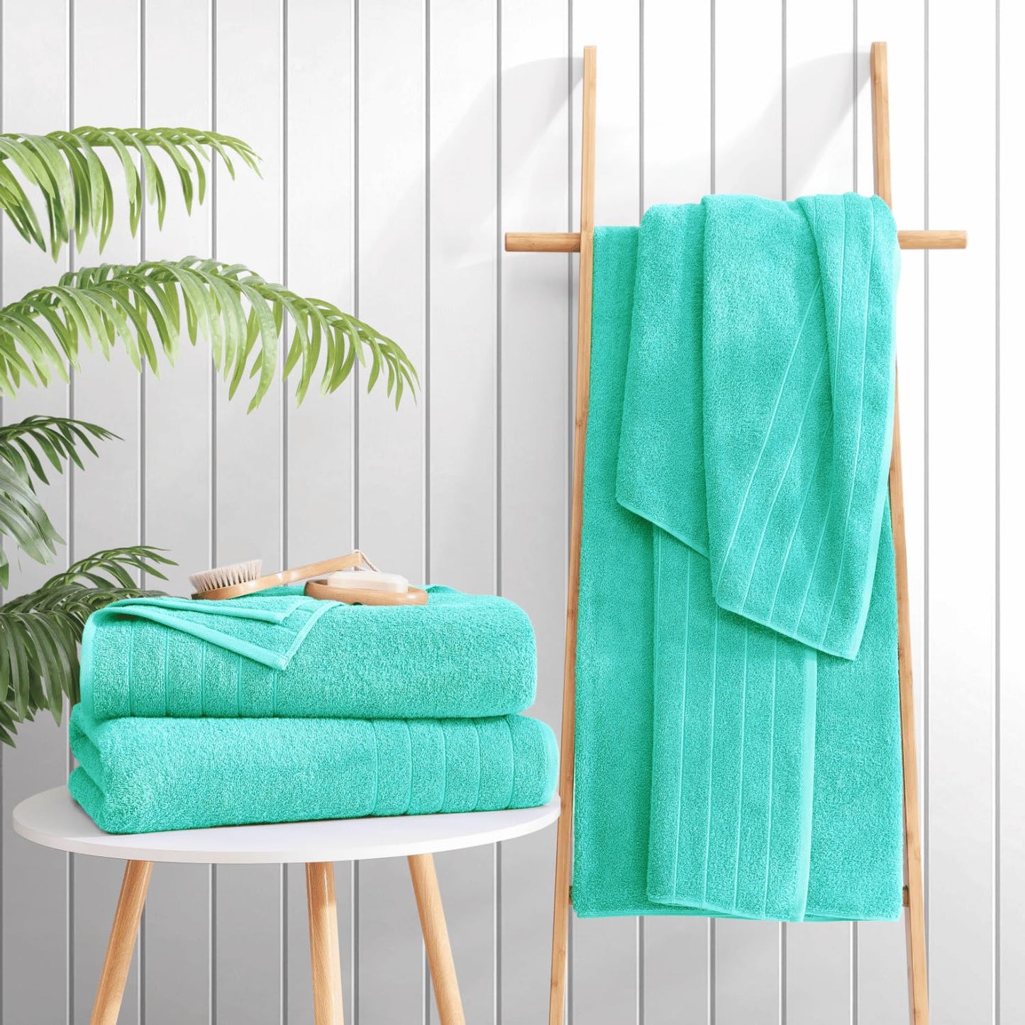 Casa Platino 100% Cotton 2 Pack Bath Towels (30"x60") - Ring Spun Cotton - Large Towels for Bathroom - Quick Drying, Highly Soft & Absorbent Shower Towel Set - Hotel & Spa Quality - White Towel Set