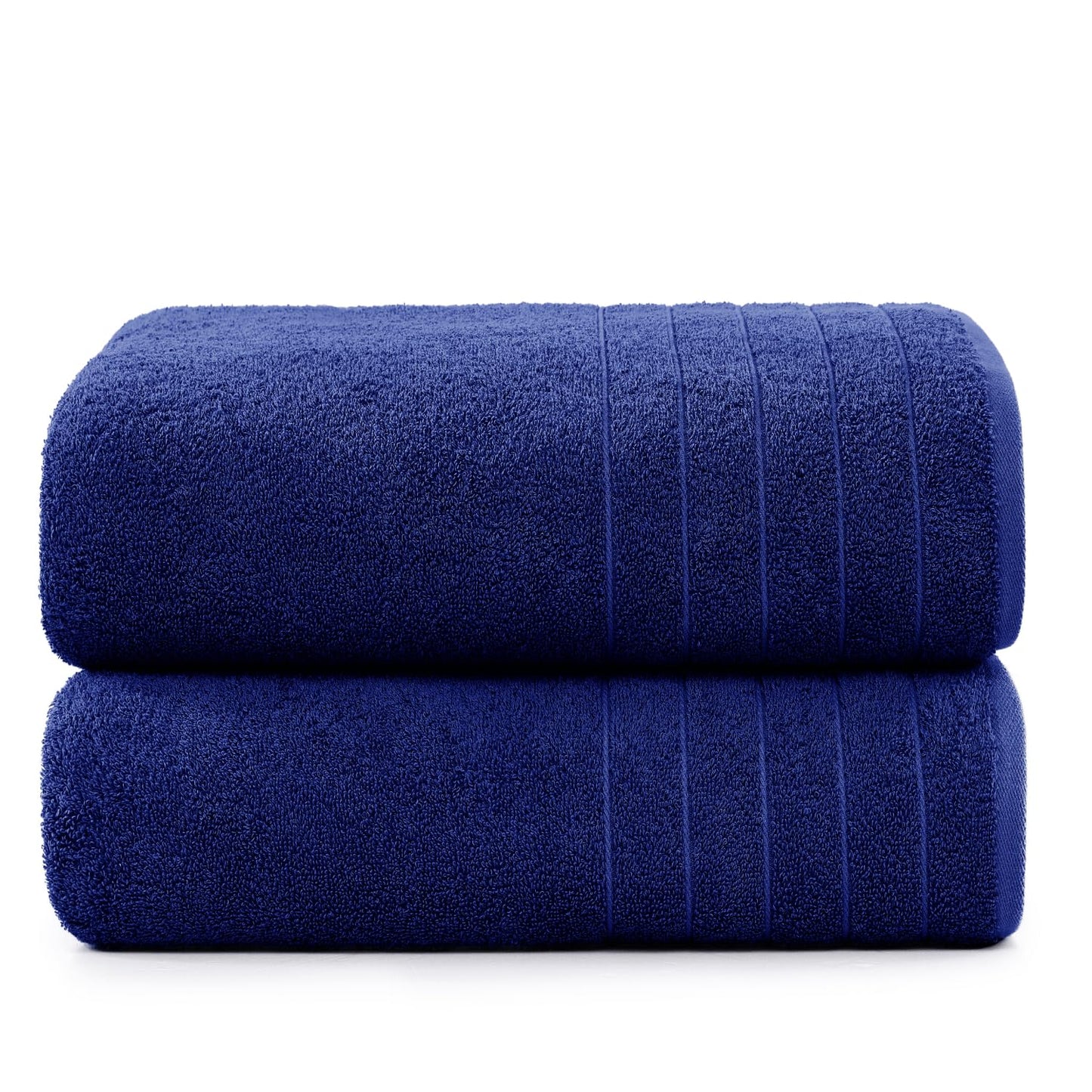 Casa Platino 100% Cotton 2 Pack Bath Towels (30"x60") - Ring Spun Cotton - Large Towels for Bathroom - Quick Drying, Highly Soft & Absorbent Shower Towel Set - Hotel & Spa Quality - White Towel Set