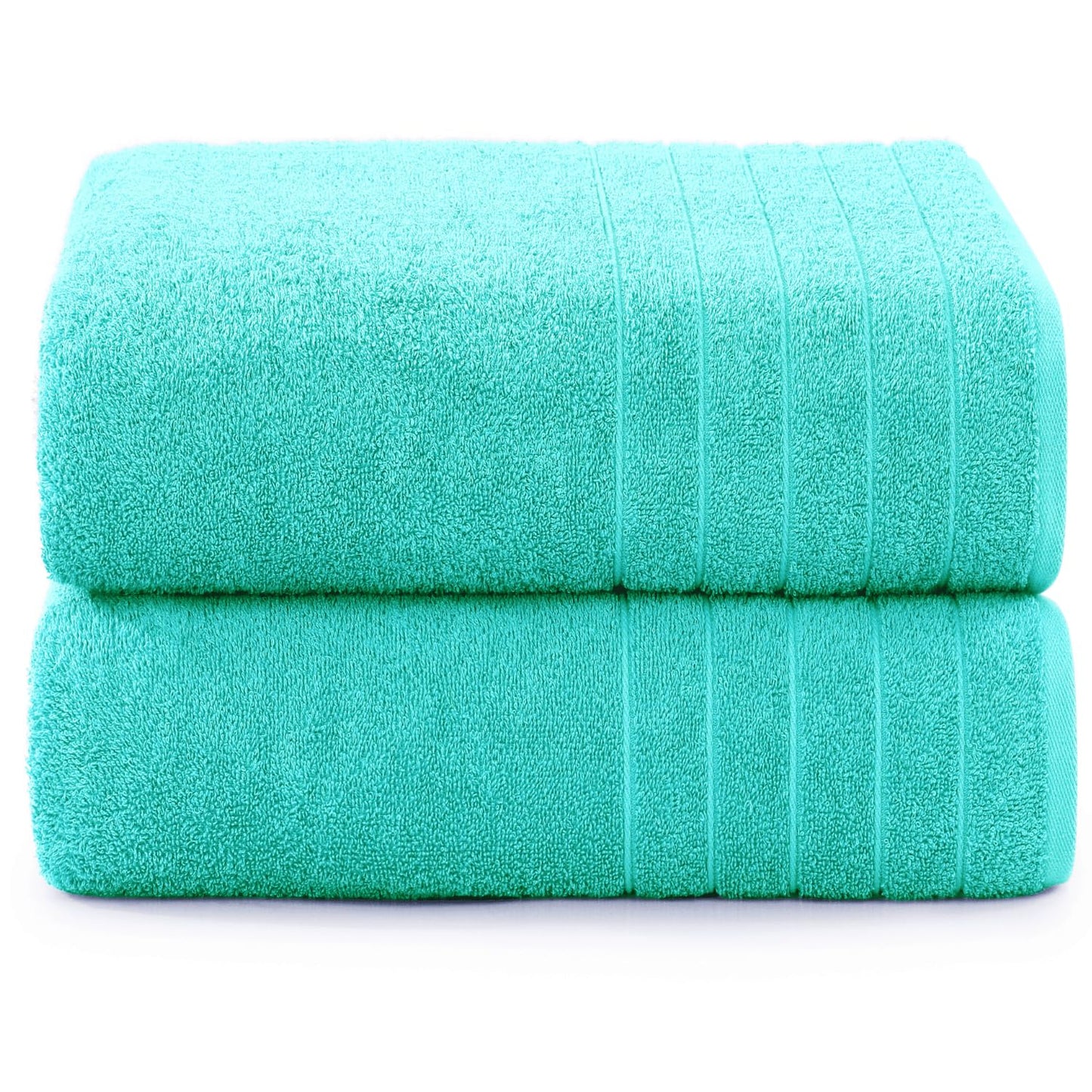 Casa Platino 100% Cotton 2 Pack Bath Towels (30"x60") - Ring Spun Cotton - Large Towels for Bathroom - Quick Drying, Highly Soft & Absorbent Shower Towel Set - Hotel & Spa Quality - White Towel Set