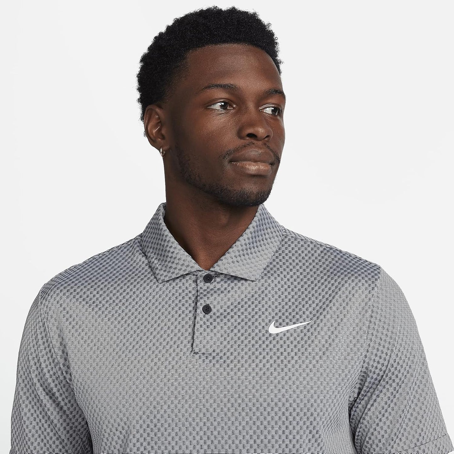 Nike Tour Men's Dri-FIT Golf Polo (Black/Dark Smoke Grey/Light Smoke Grey/White, FD5741-010) Size Large