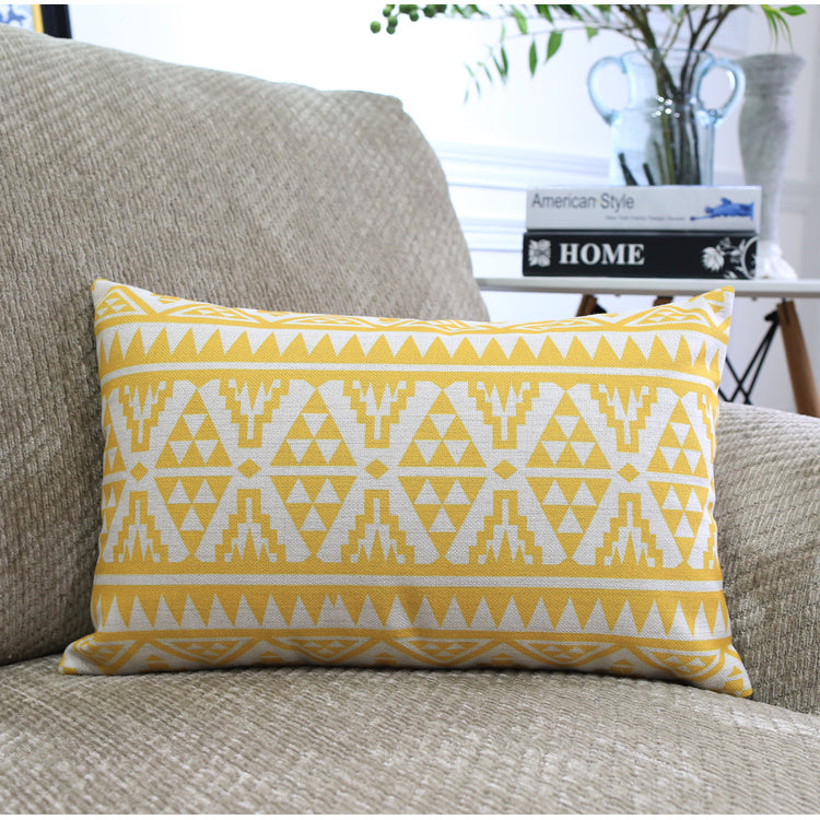 Modern Abstract Geometric Cushion Cover – Blended Fabric Decorative Pillow Case | 45x45cm & 30x50cm | 13 Designs
