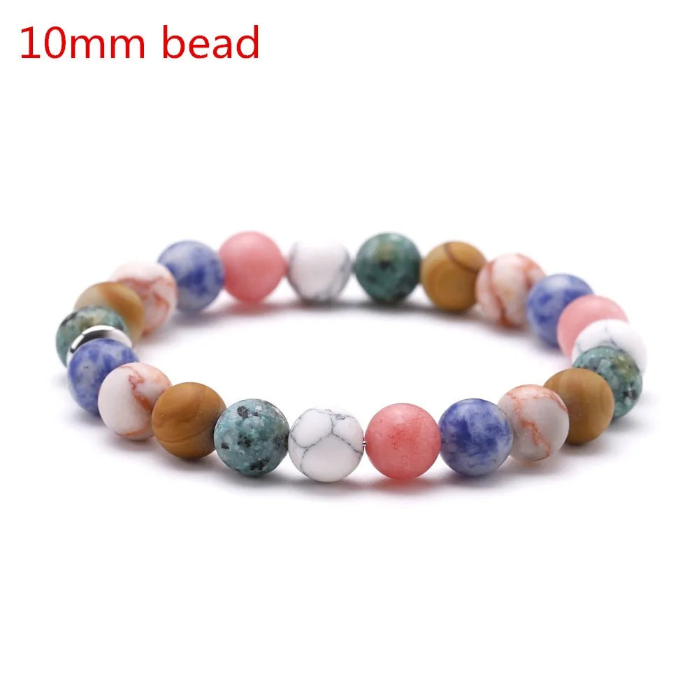 Solar System Planets Natural Stone Bracelet