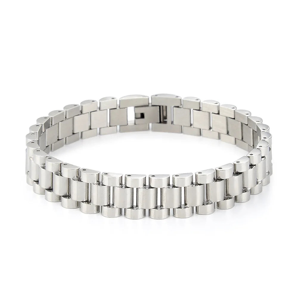 ROXI | Stainless Steel Cuban Bracelet Women and Men Unisex Fashion Couple Jewelr
