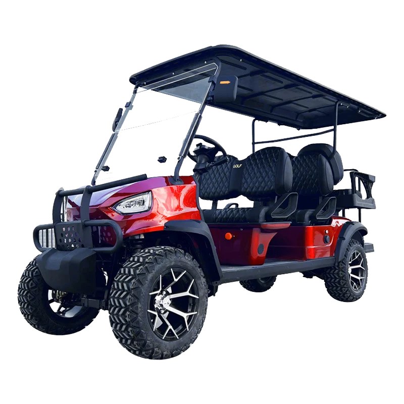 China Made Top Adult Golf Cart 6 Seater 25 MPH Speed Electric Vehicle Club 350CC Gas Powered Sightseeing Car