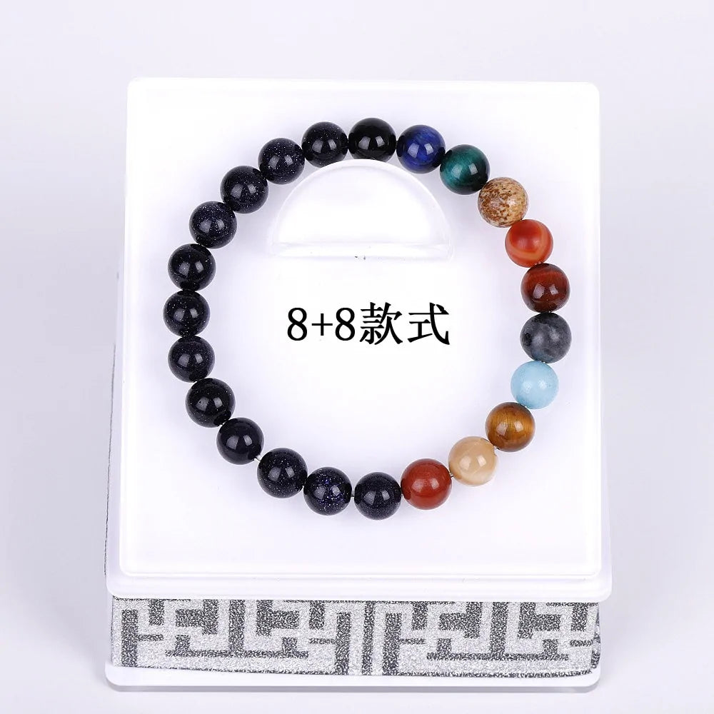 Solar System Planets Natural Stone Bracelet