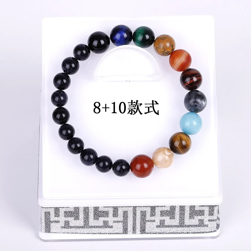 Solar System Planets Natural Stone Bracelet