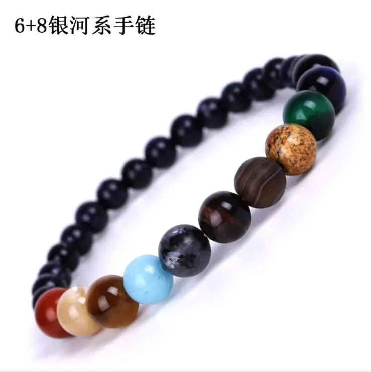 Solar System Planets Natural Stone Bracelet