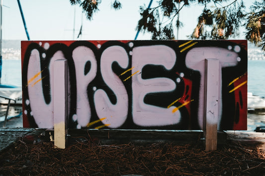 black and white graffiti on wall
