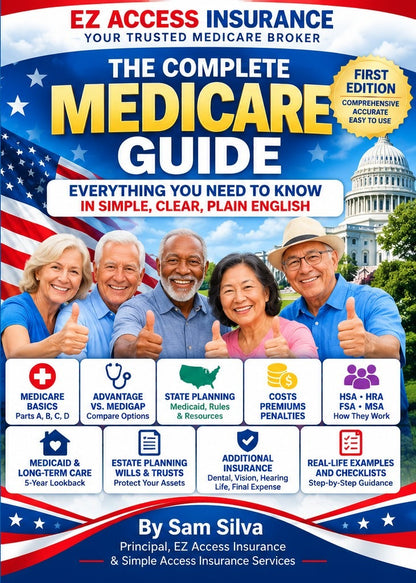 Front cover of The Complete Medicare Guide, First Edition by Sam Silva