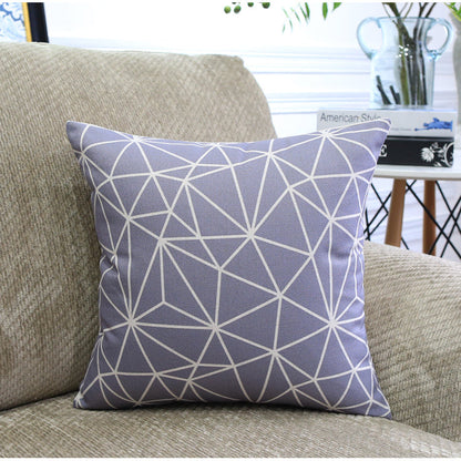 Modern Abstract Geometric Cushion Cover – Blended Fabric Decorative Pillow Case | 45x45cm & 30x50cm | 13 Designs
