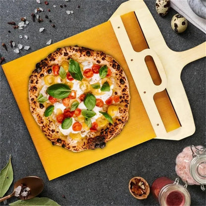 Sliding Pizza Shovel and Non-Stick Cutting Board