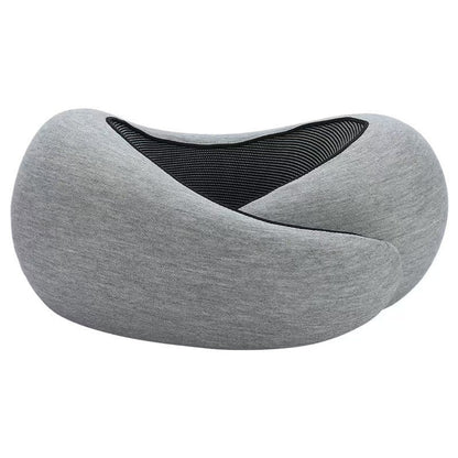 Memory Foam Travel Neck Pillow – 360° Support for Plane, Car & Office | Velcro & Buckle Styles