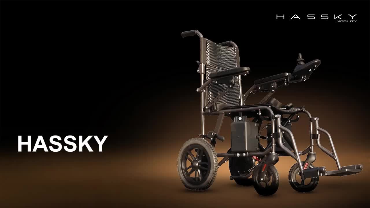 Adult Electric Wheelchair & Mobility Scooter - Lightweight Foldable Suitable for Seniors with 360° Joystick Control, Left/Right Hand Operation, All-Terrain Power Chair, Compact Device for / Use ( -)