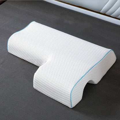 Couple Arm Tunnel Pillow – Memory Foam Cervical Neck & Cuddle Pillow | 8 Styles