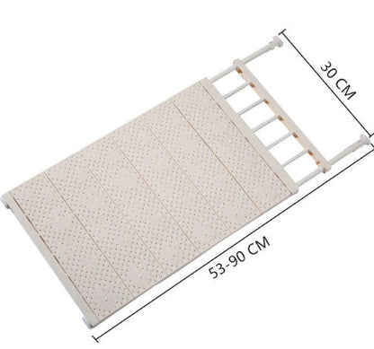 Adjustable Wall-Mounted Kitchen Storage Rack