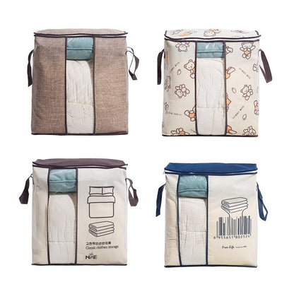 Space-Saving Quilt Bag & Clothes Divider Holder