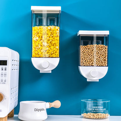 Kitchen Dry Food Storage Box with Easy Dispenser Button