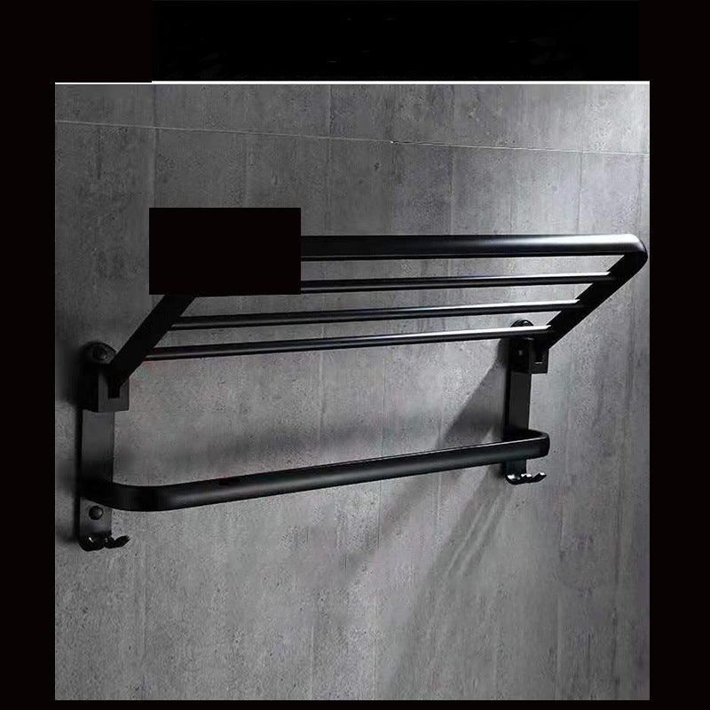 Perforated Space Aluminum Folding Bathroom Shelf